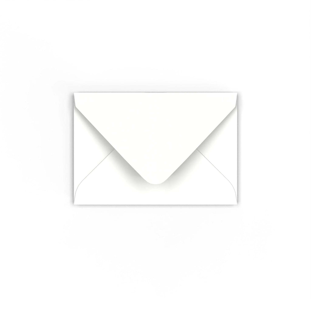 White 120gsm Gummed Greeting Card Envelope (65 x 94mm)