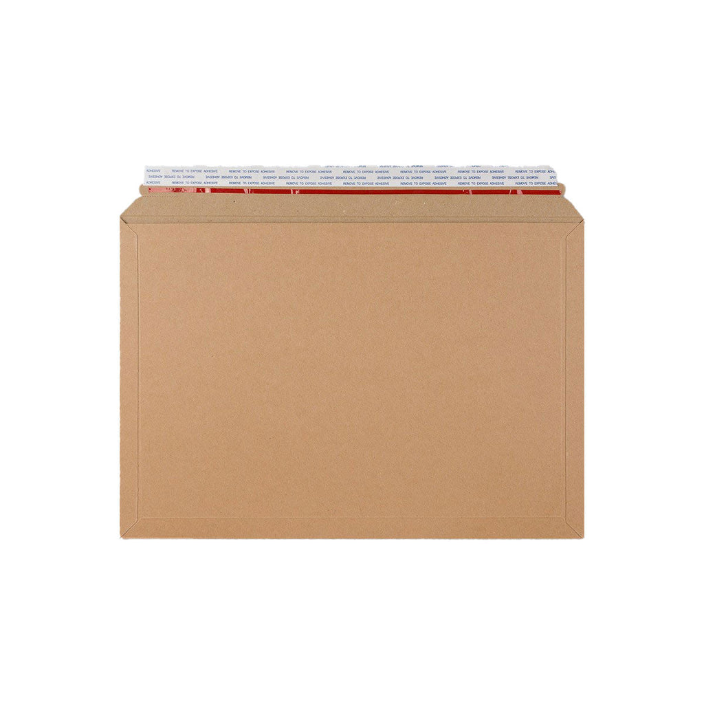Manila Brown 400gsm Peel & Seal Rigid Board Mailers Envelope (345 x 250mm)