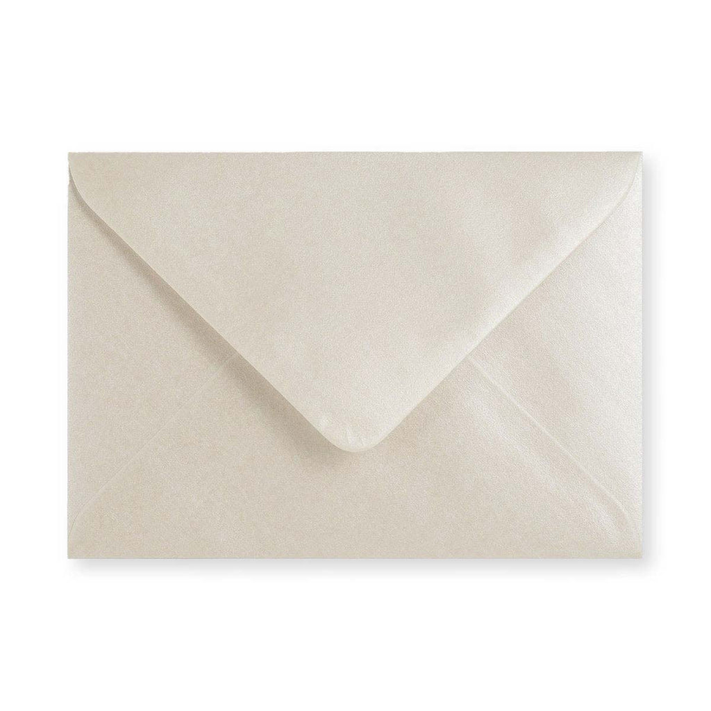C6 Oyster 90gsm Gummed V-Flap Greetings Envelope (114 x 162mm)
