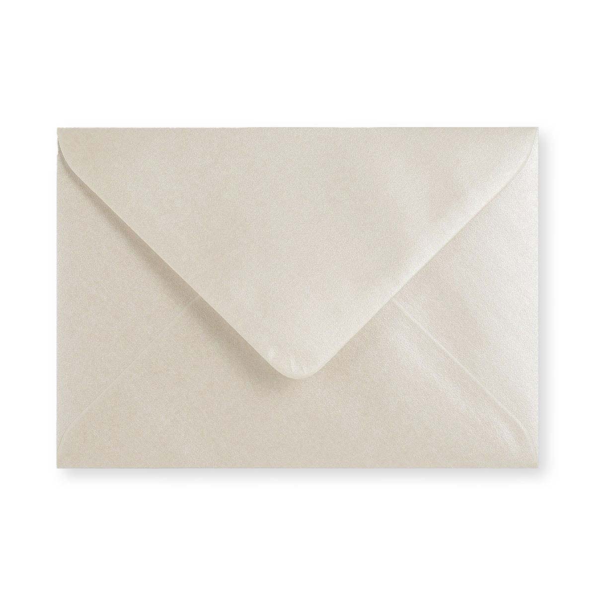 C6 Oyster 90gsm Gummed V-Flap Greetings Envelope (114 x 162mm)