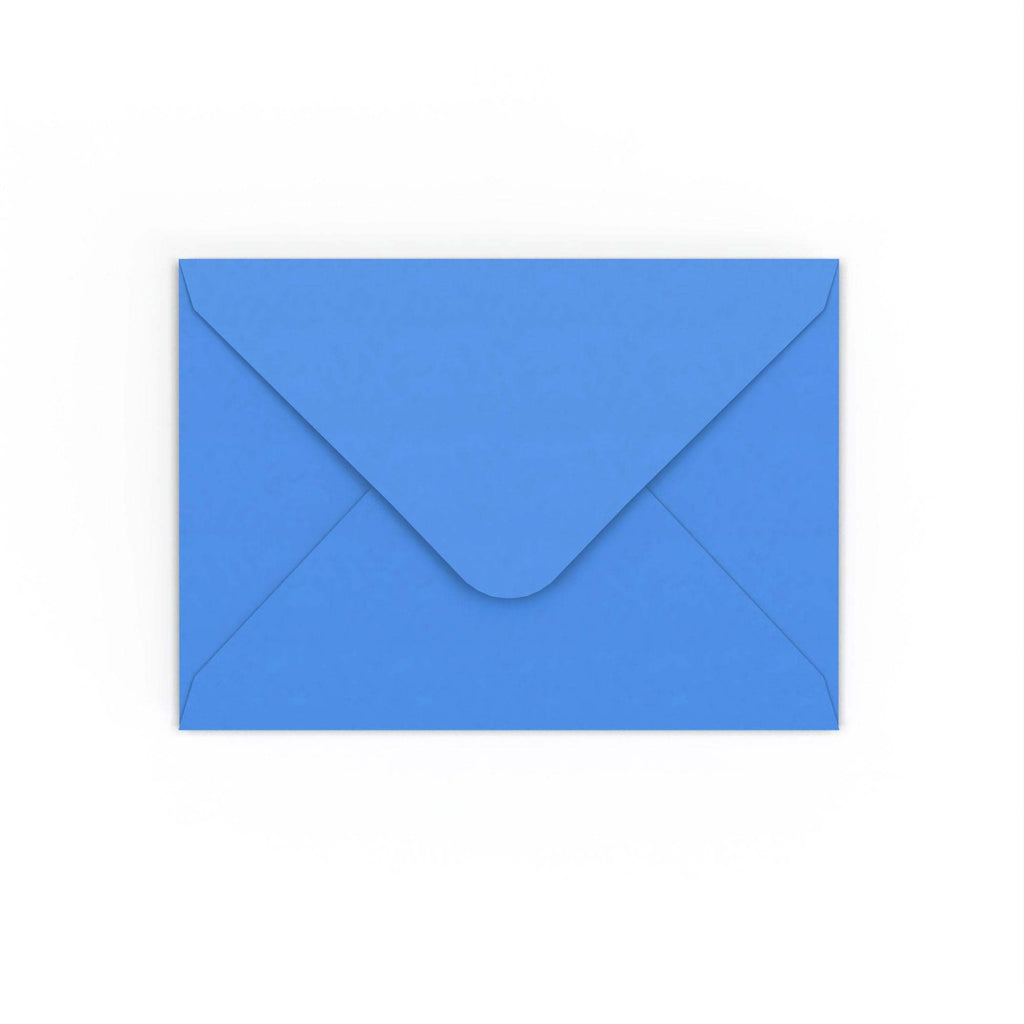 Bright Blue Gummed V-Flap 120gsm Envelope (125 x 175mm)