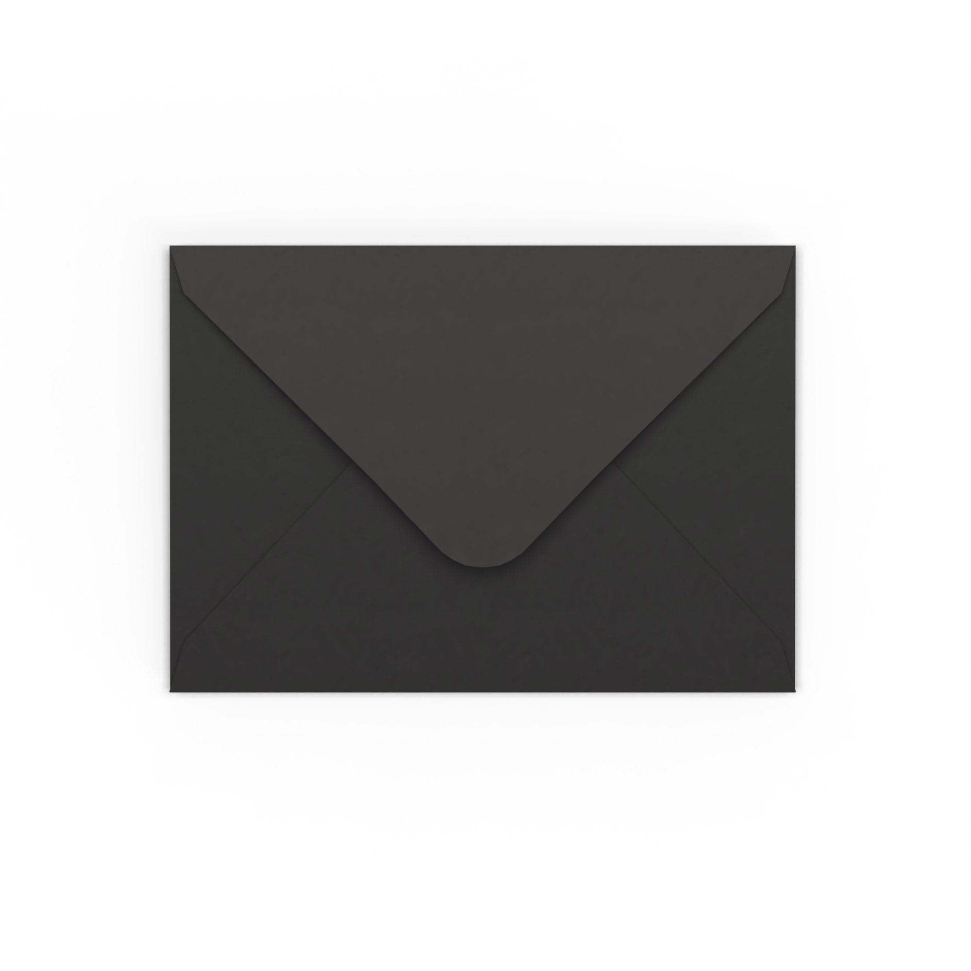 Black Gummed V-Flap 120gsm Envelope (125 x 175mm)