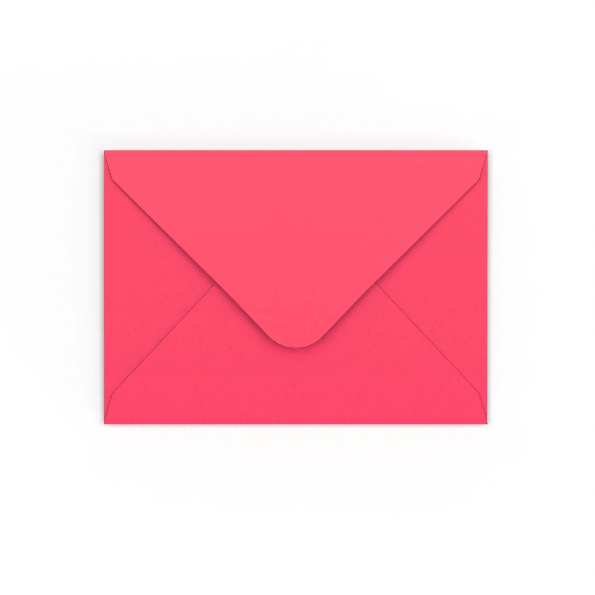 Bright Pink Gummed V-Flap 120gsm Envelope (125 x 175mm)