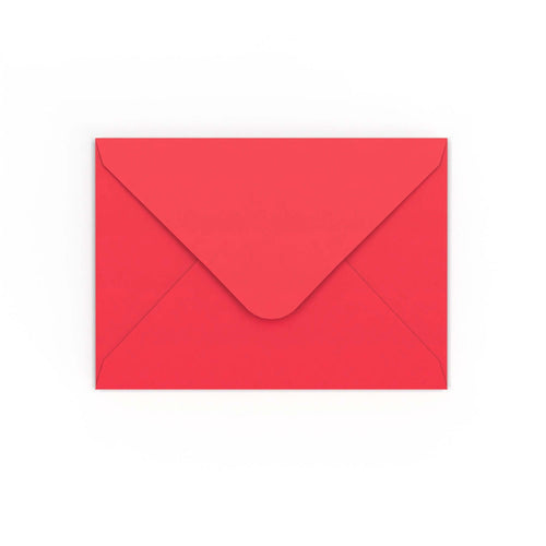 Bright Red Gummed V-Flap 120gsm Envelope (125 x 175mm)