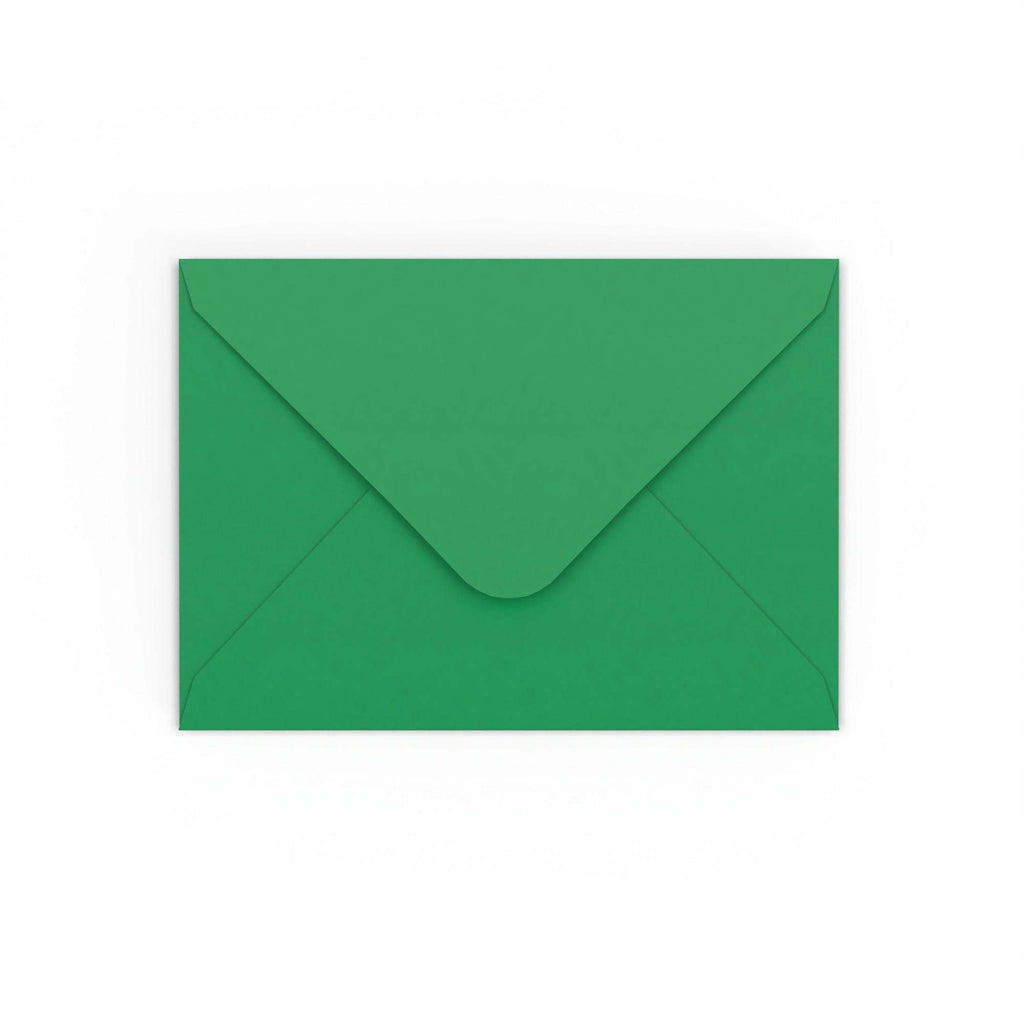 Dark Green Gummed V-Flap 120gsm Envelope (125 x 175mm)