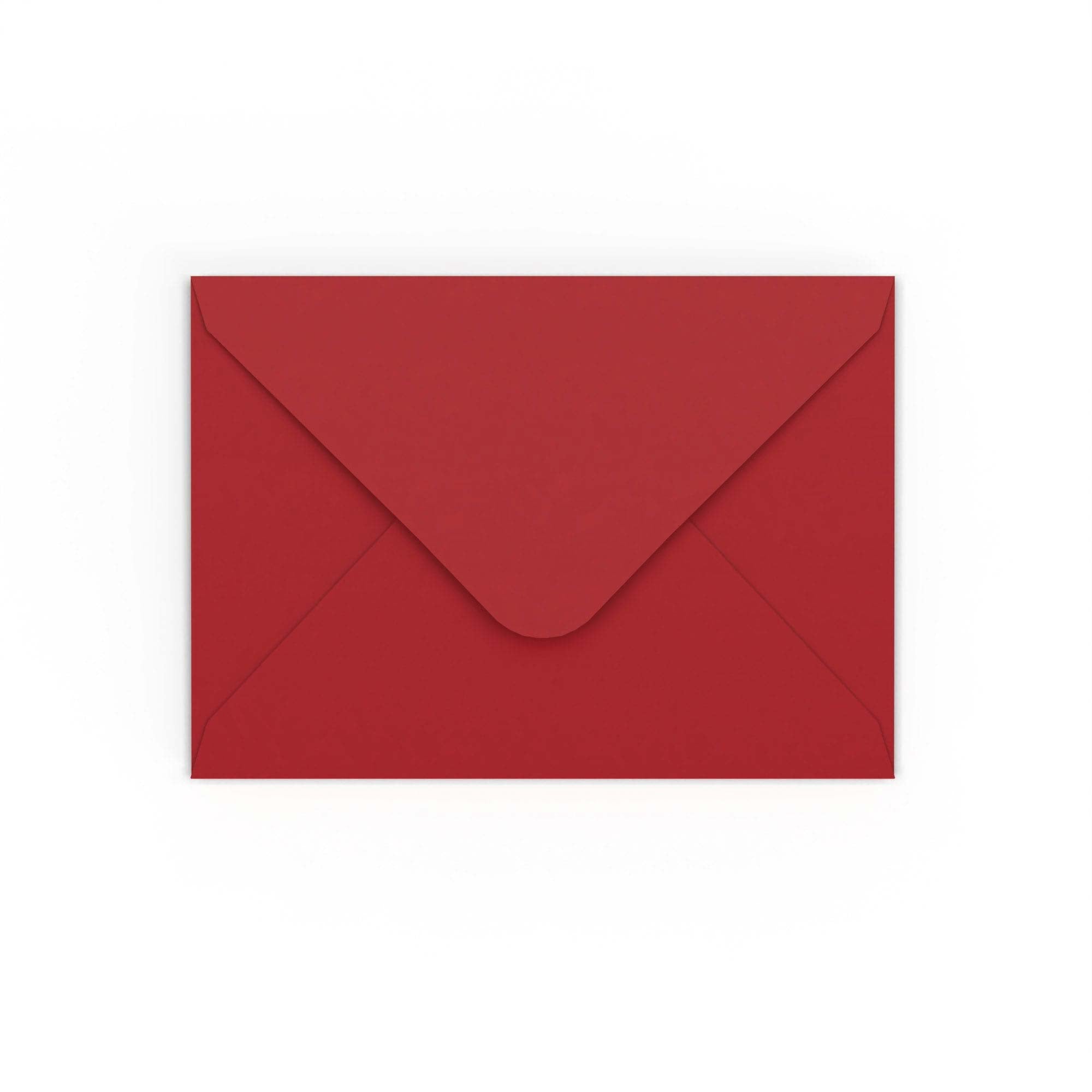 Dark Red Gummed V-Flap 120gsm Envelope (125 x 175mm)