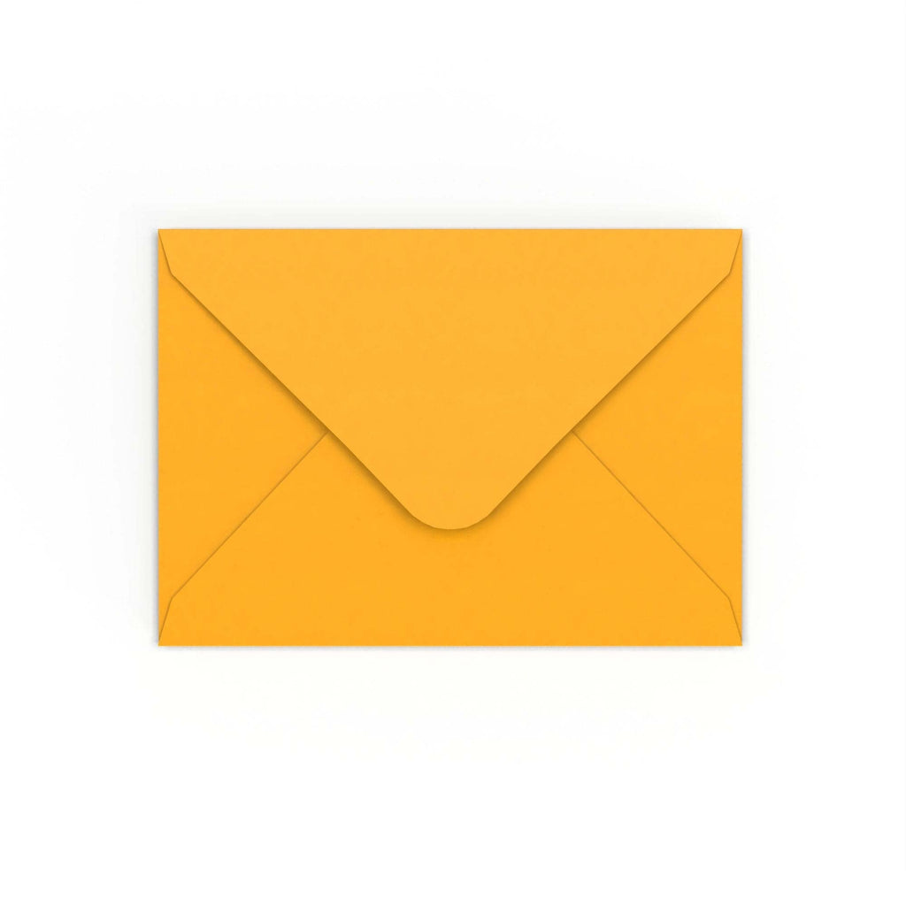 Dark Yellow Gummed V-Flap 120gsm Envelope (125 x 175mm)