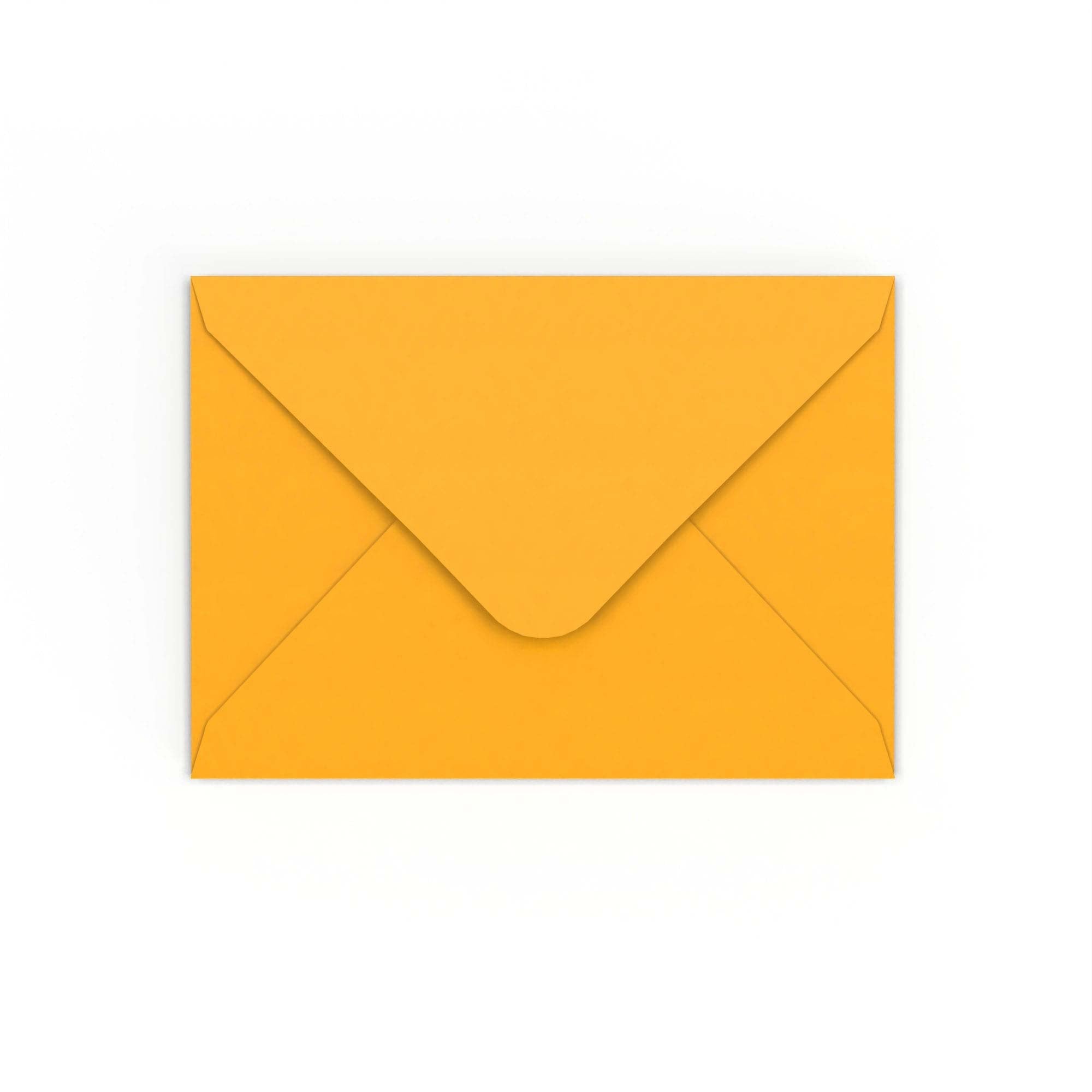 Dark Yellow Gummed V-Flap 120gsm Envelope (125 x 175mm)