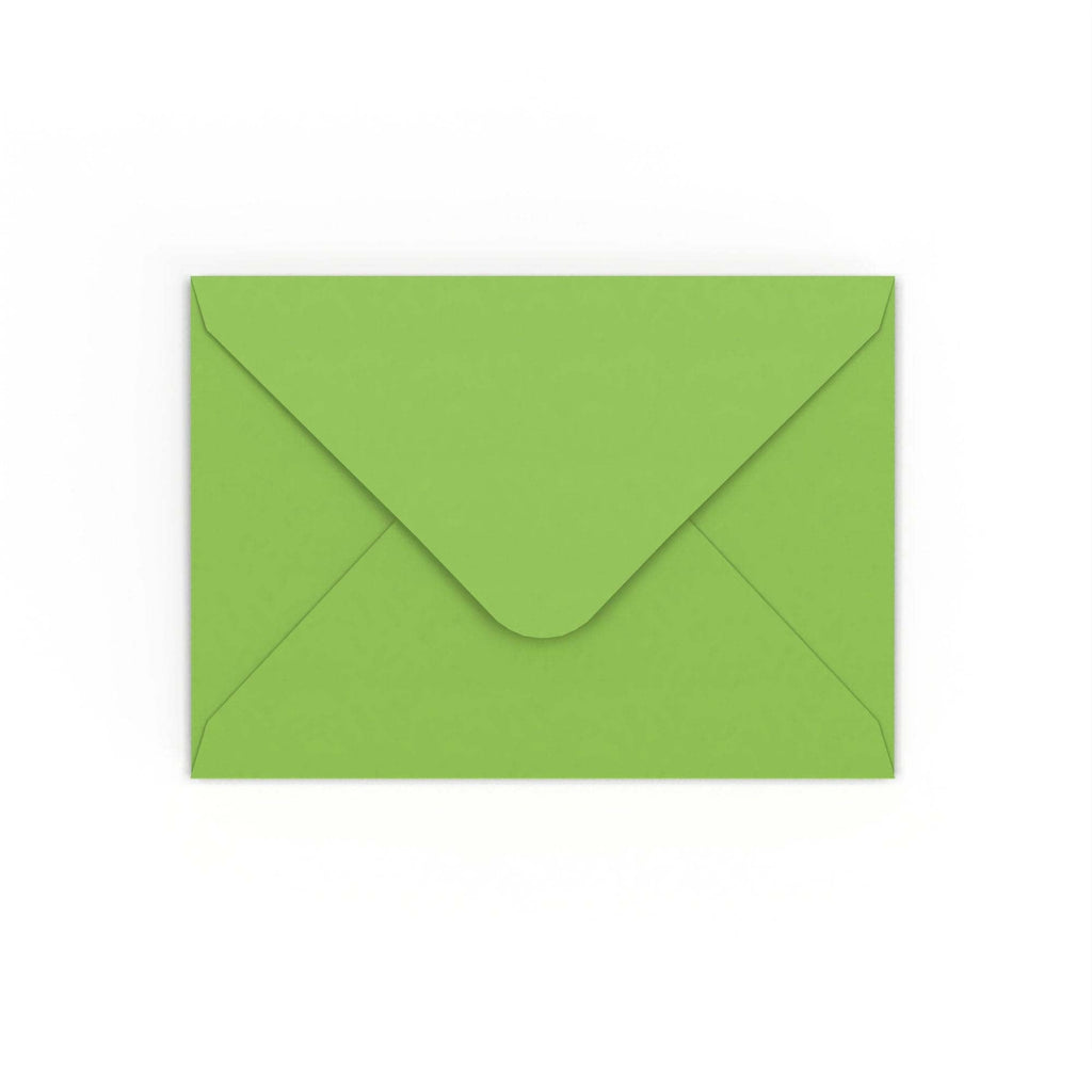 Mid Green Gummed V-Flap 120gsm Envelope (125 x 175mm)
