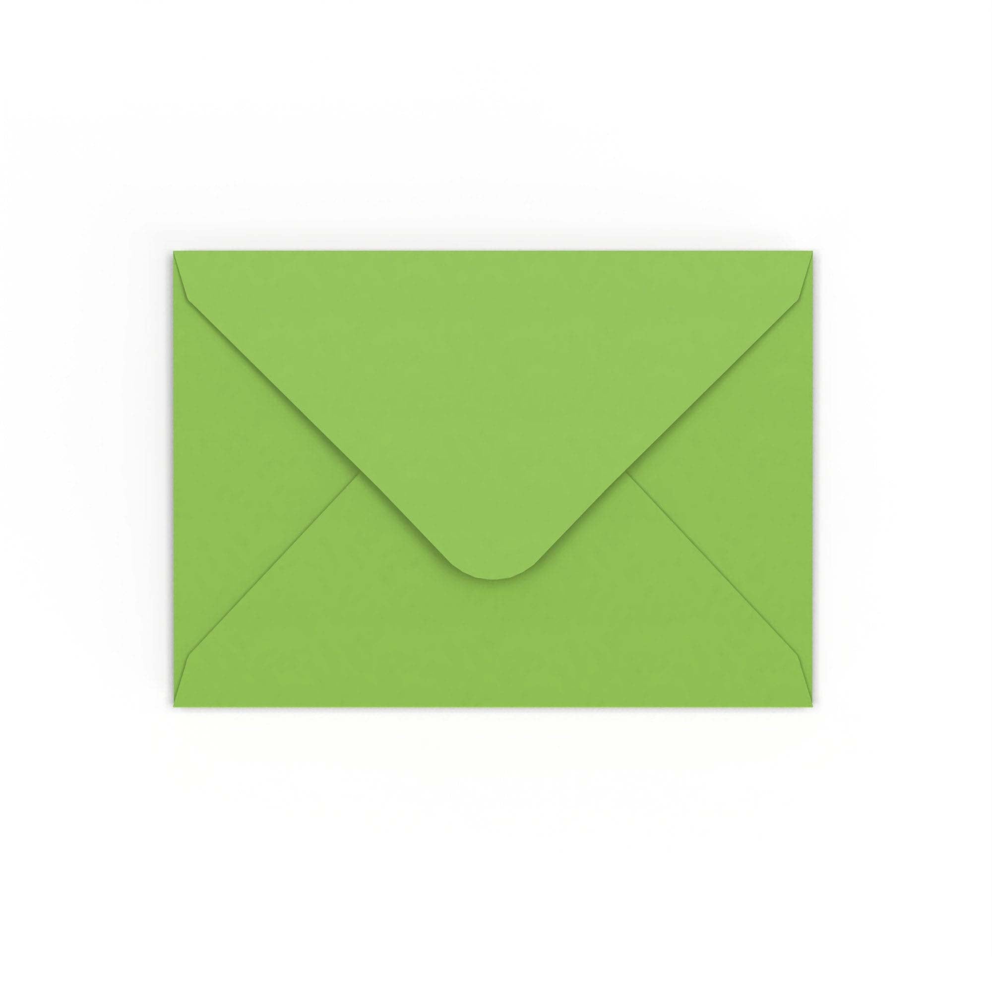 Mid Green Gummed V-Flap 120gsm Envelope (125 x 175mm)