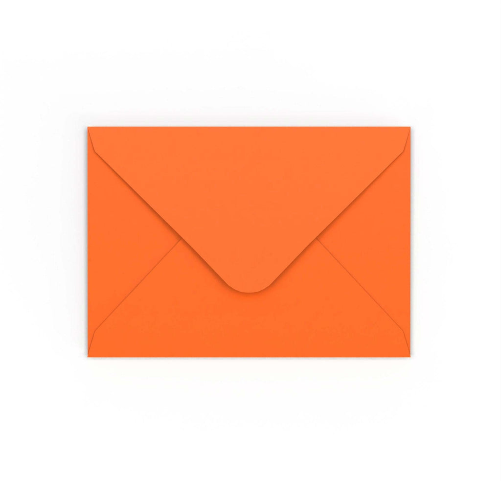 Orange Gummed V-Flap 120gsm Envelope (125 x 175mm)