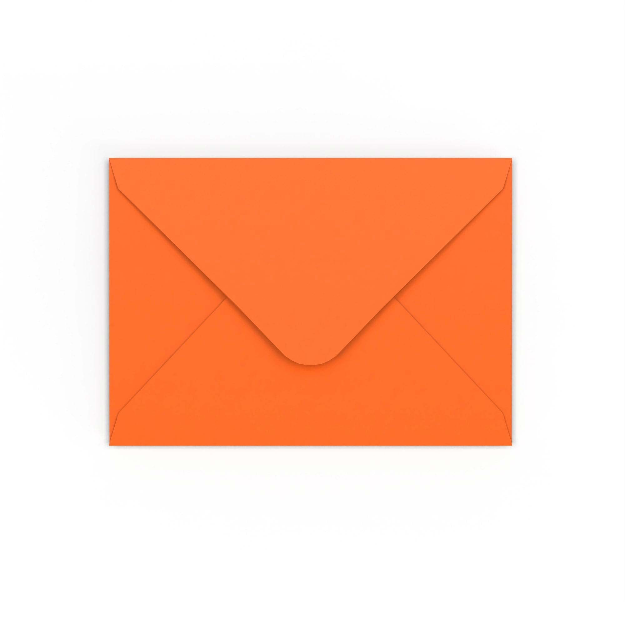 Orange Gummed V-Flap 120gsm Envelope (125 x 175mm)