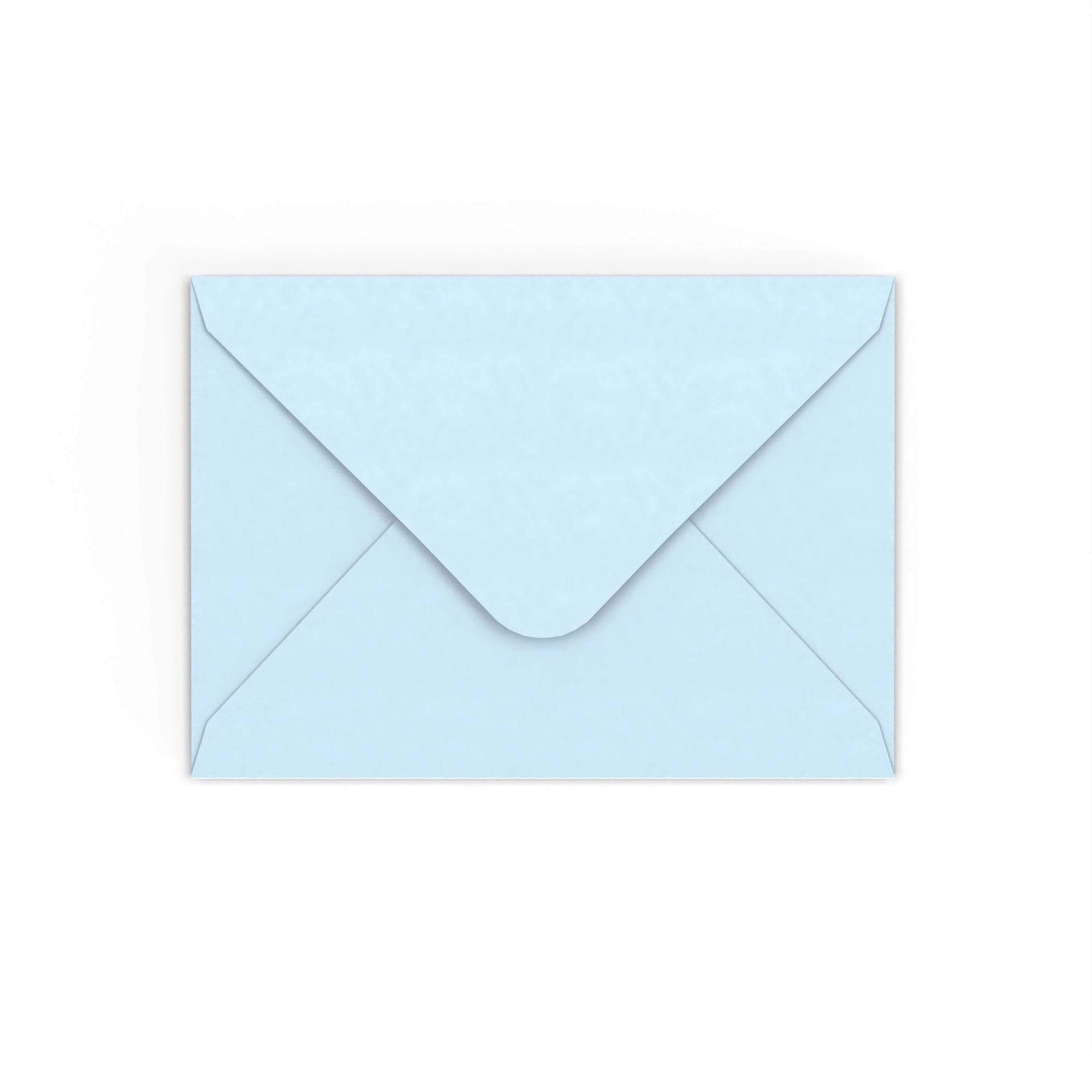 Pale Blue Gummed V-Flap 120gsm Envelope (125 x 175mm)
