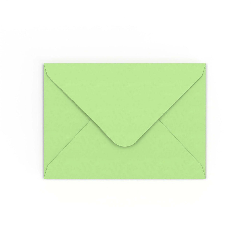 Pale Green Gummed V-Flap 120gsm Envelope (125 x 175mm)