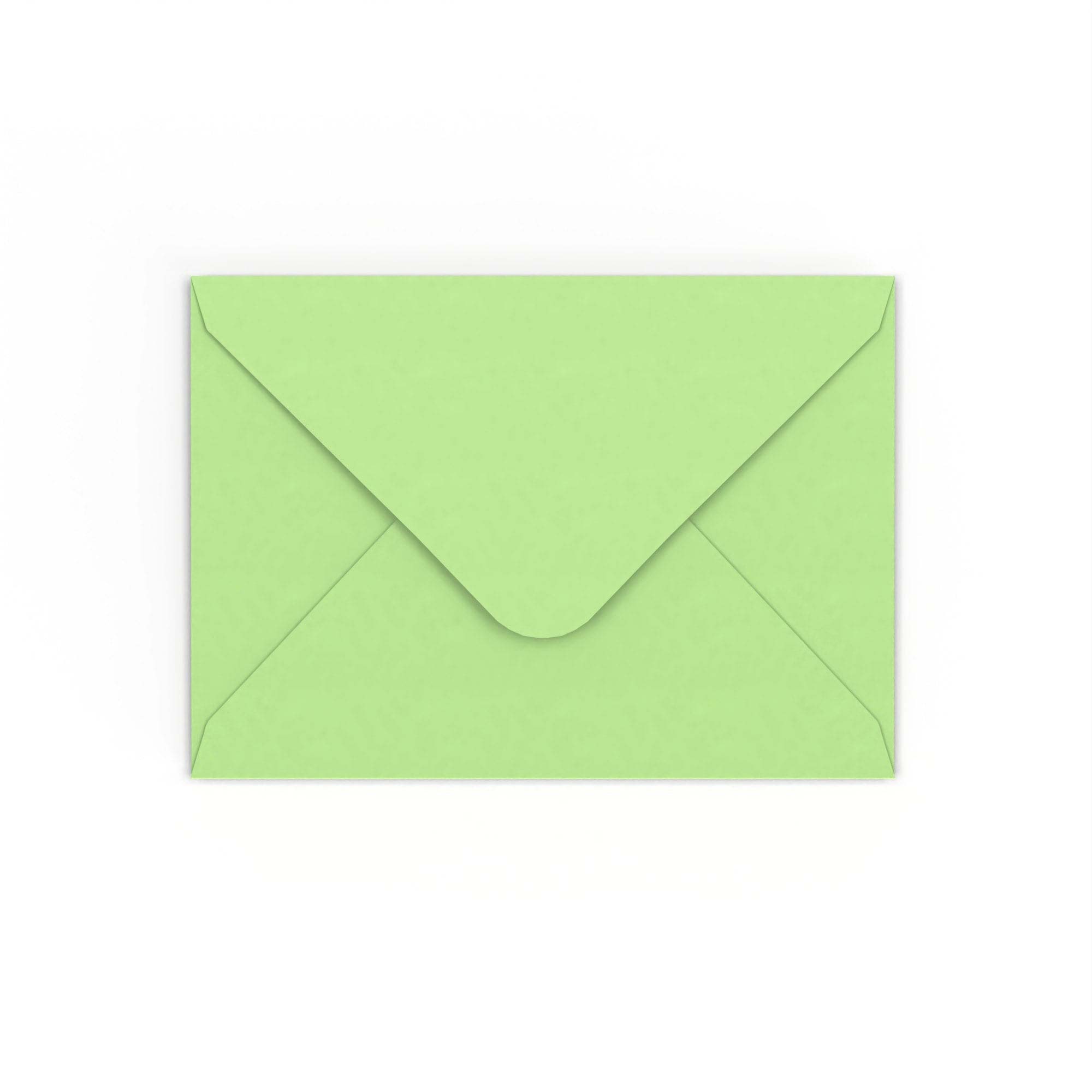 Pale Green Gummed V-Flap 120gsm Envelope (125 x 175mm)