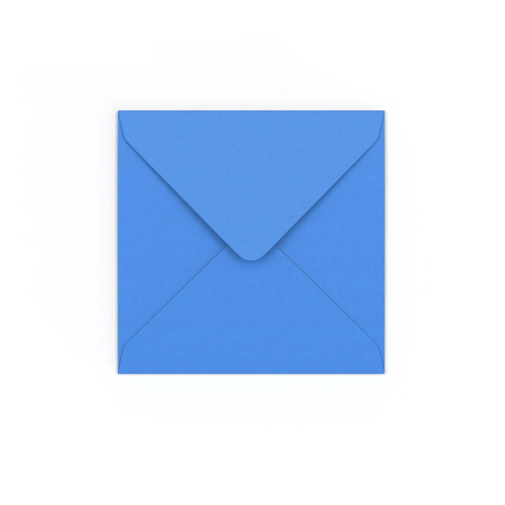 Bright Blue Gummed V-Flap 120gsm Envelope (130 x 130mm)