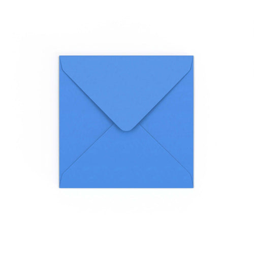 Bright Blue Gummed V-Flap 120gsm Envelope (130 x 130mm)