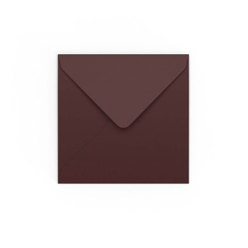 Burgundy Gummed V-Flap 110gsm Envelope (130 x 130mm)