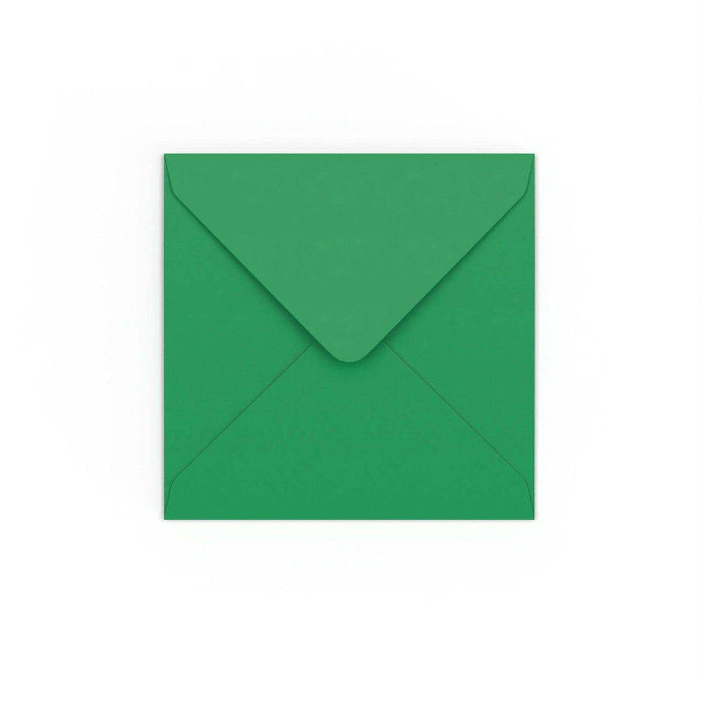 Dark Green Gummed V-Flap 120gsm Envelope (130 x 130mm)