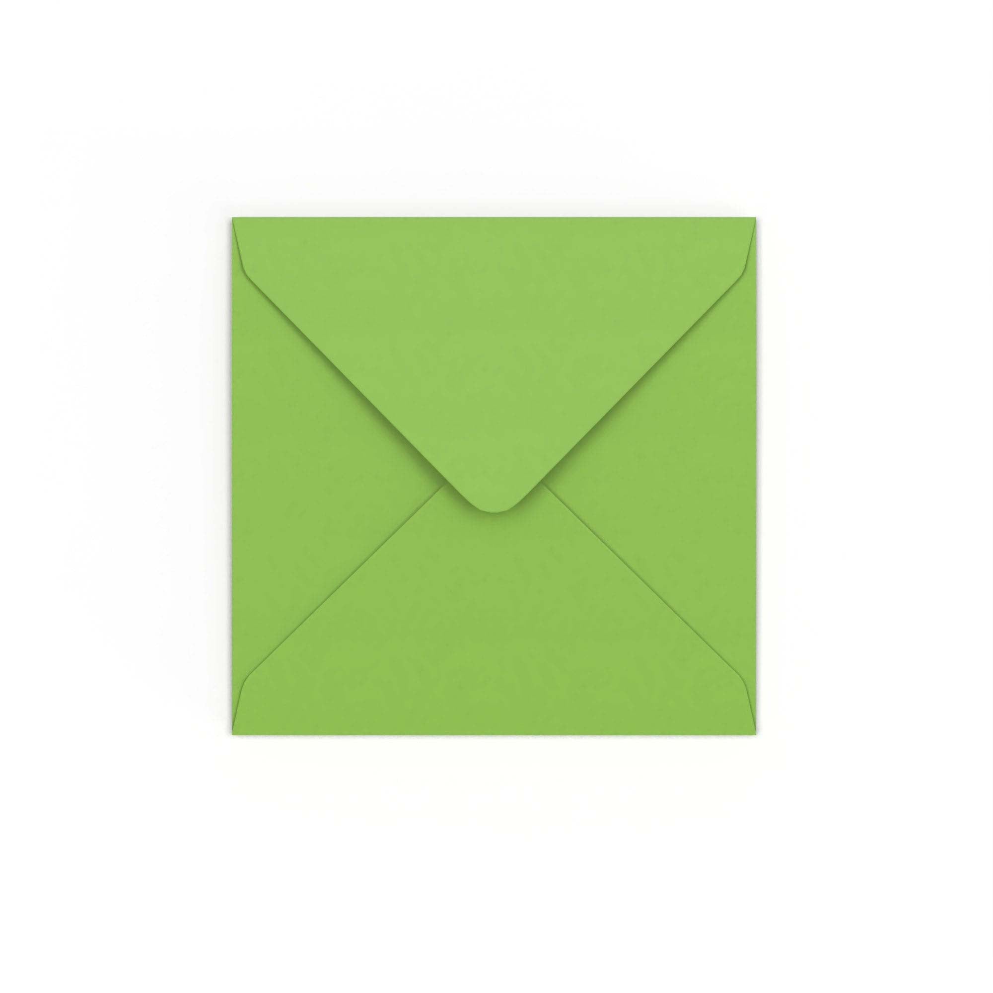 Mid Green Gummed V-Flap 120gsm Envelope (130 x 130mm)