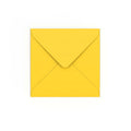 Mid Yellow Gummed V-Flap 120gsm Envelope (130 x 130mm)