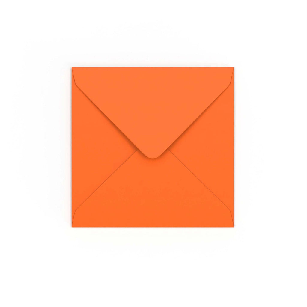 Orange Gummed V-Flap 120gsm Envelope (130 x 130mm)
