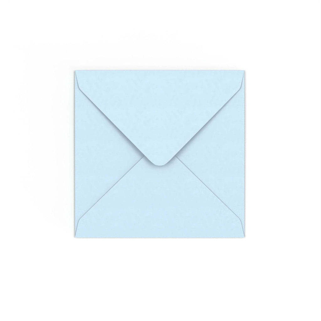 Pale Blue Gummed V-Flap 120gsm Envelope (130 x 130mm)