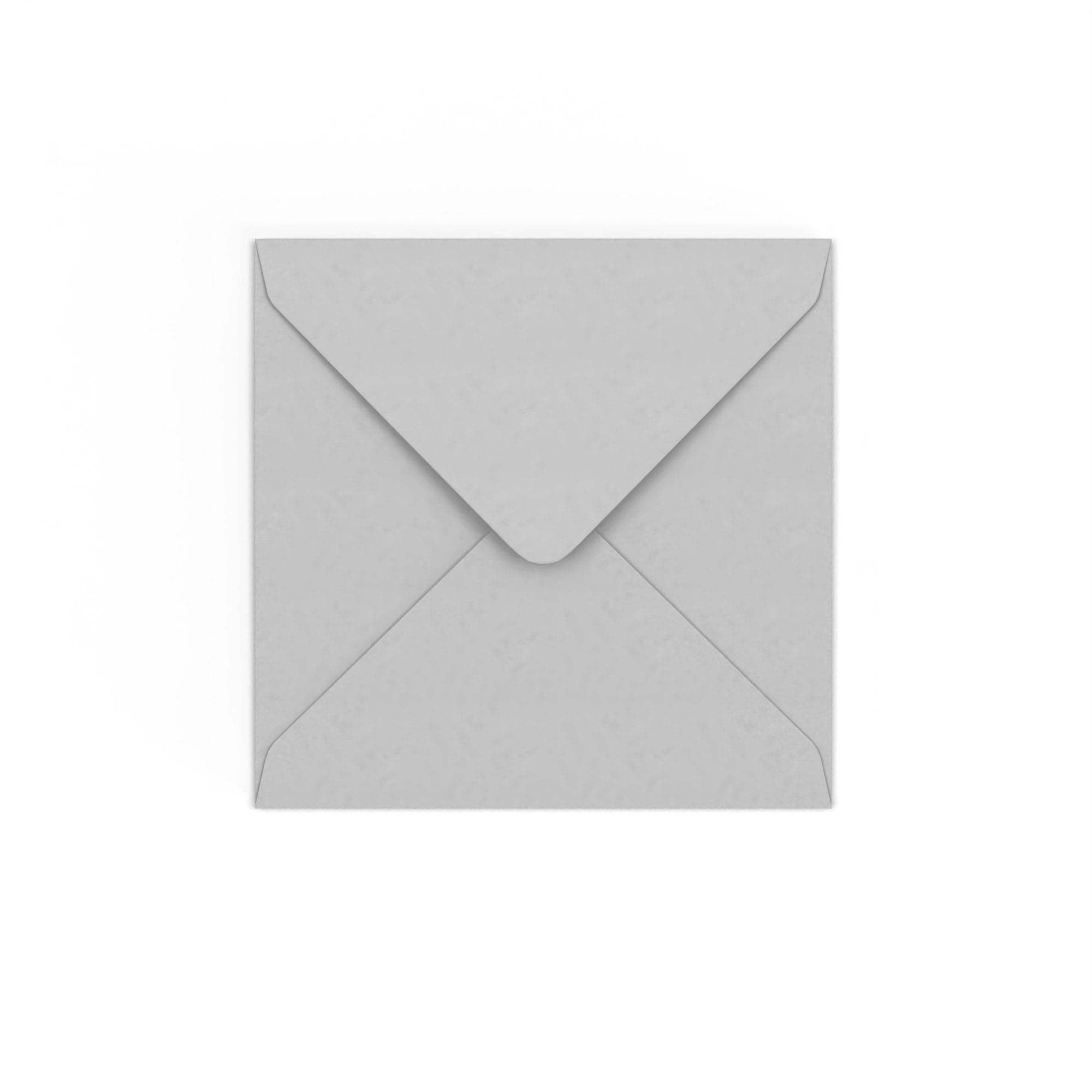 Pale Grey Gummed V-Flap 120gsm Envelope (130 x 130mm)