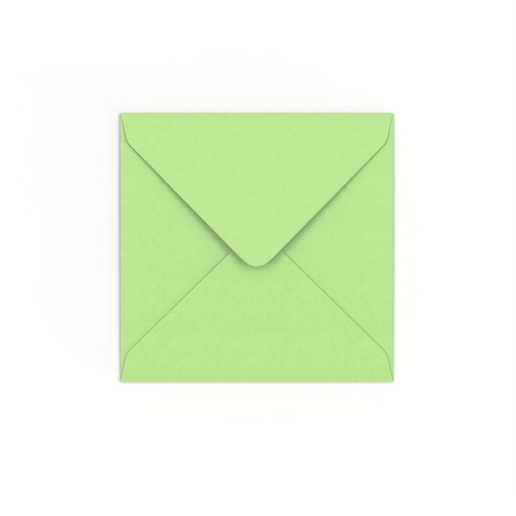 Pale Green Gummed V-Flap 120gsm Envelope (130 x 130mm)