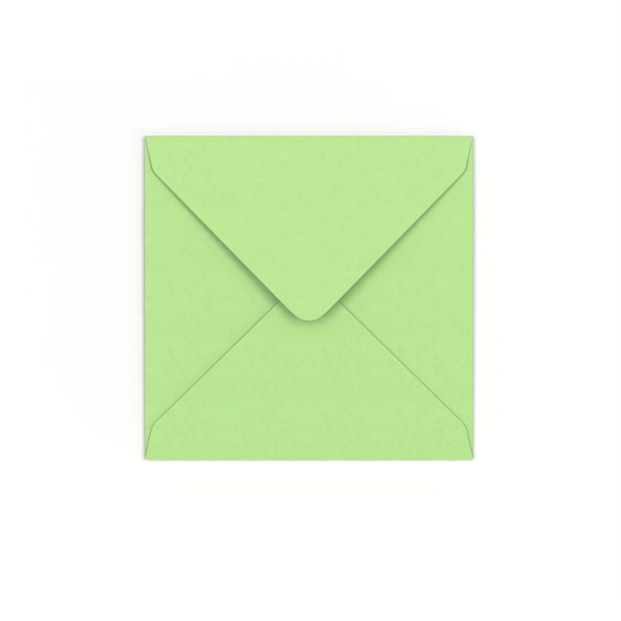 Pale Green Gummed V-Flap 120gsm Envelope (130 x 130mm)