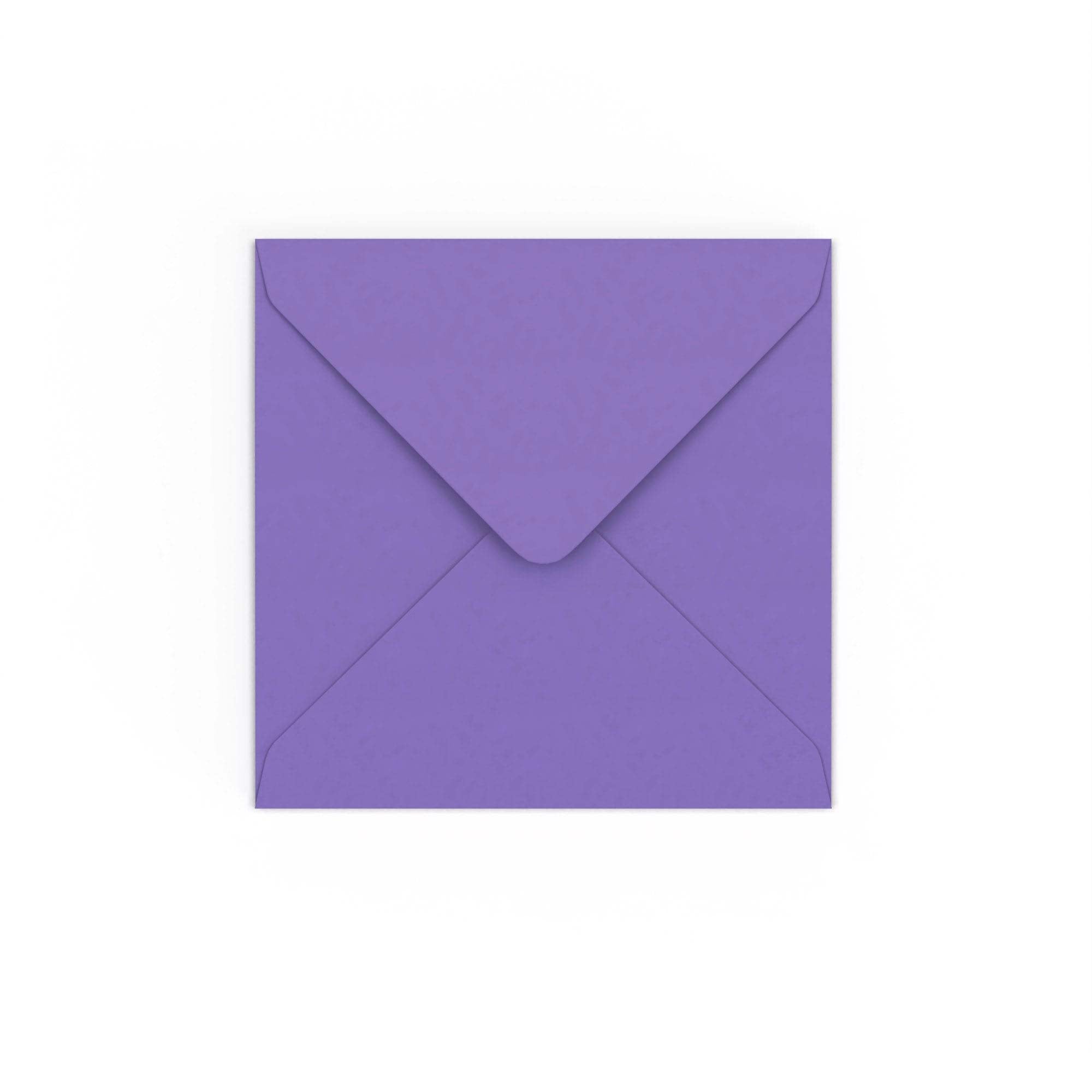 Purple Gummed V-Flap 120gsm Envelope (130 x 130mm)