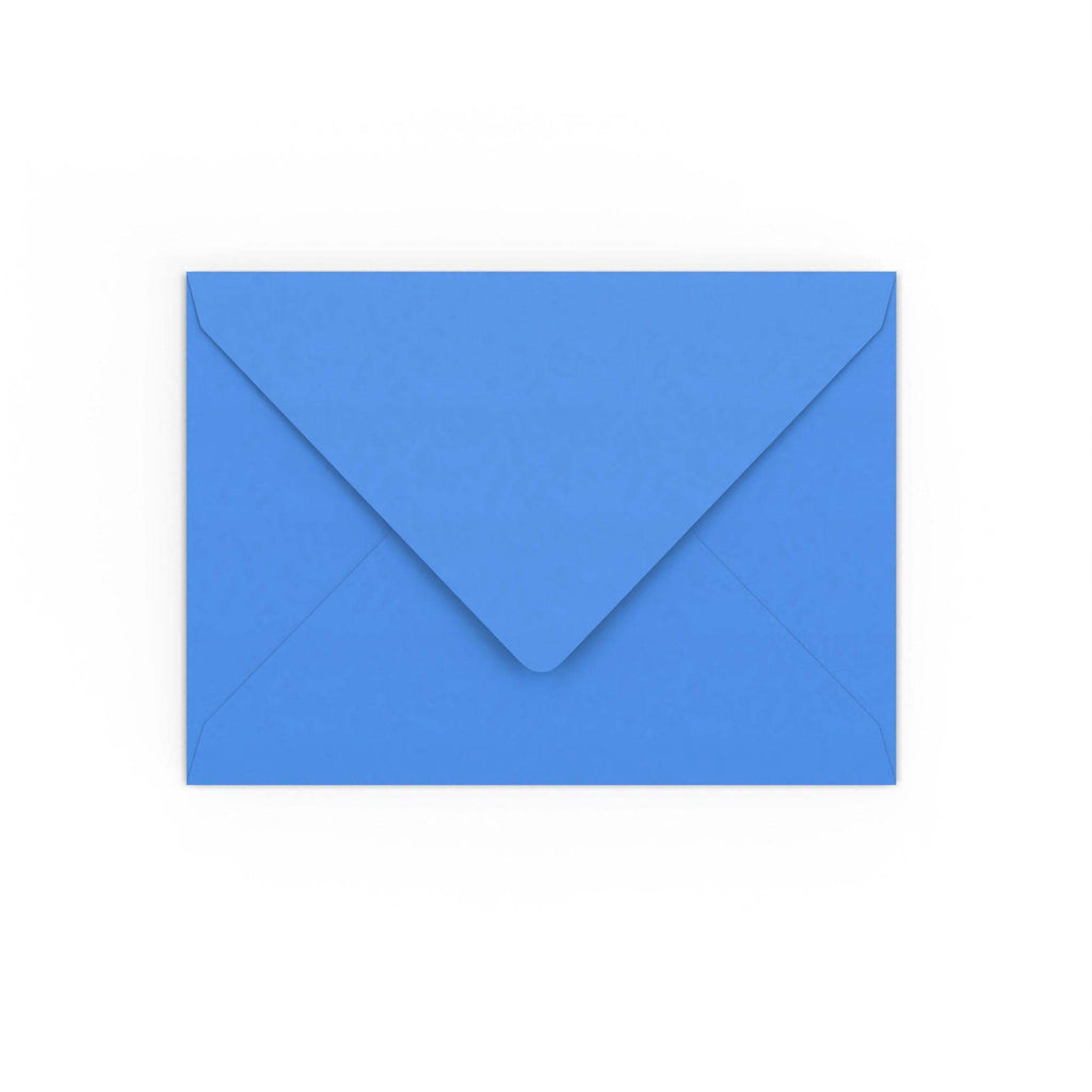 Bright Blue Gummed V-Flap 120gsm Envelope (133 x 184mm)