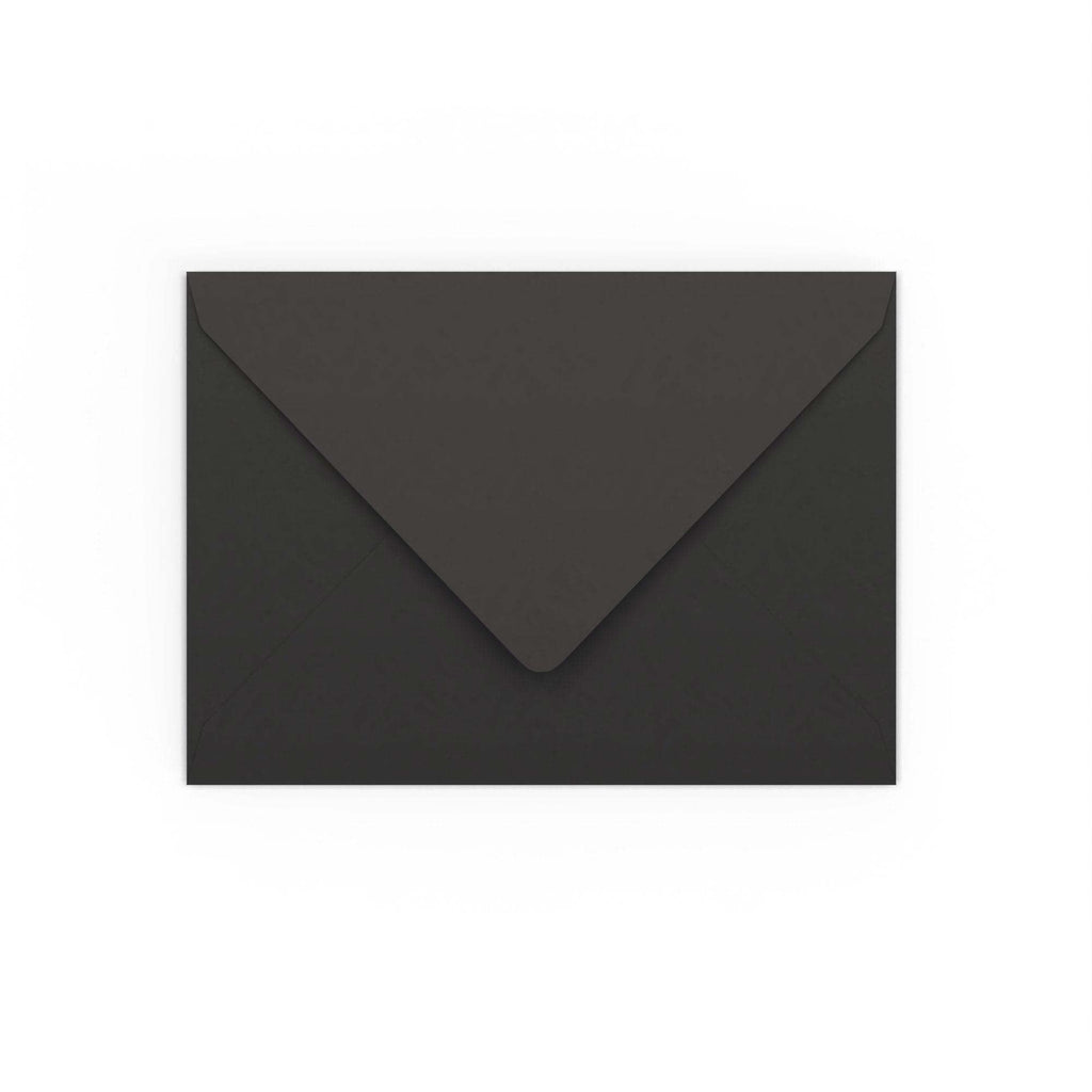Black Gummed V-Flap 120gsm Envelope (133 x 184mm)