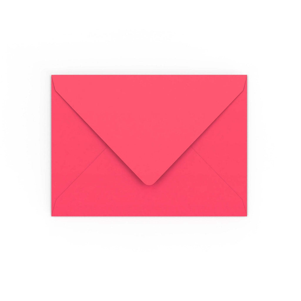 Bright Pink Gummed V-Flap 120gsm Envelope (133 x 184mm)