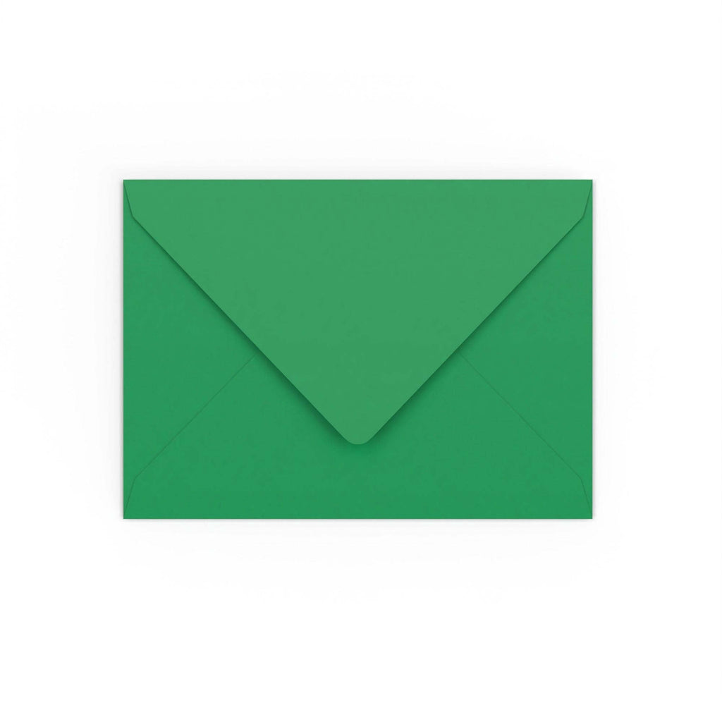 Dark Green Gummed V-Flap 120gsm Envelope (133 x 184mm)