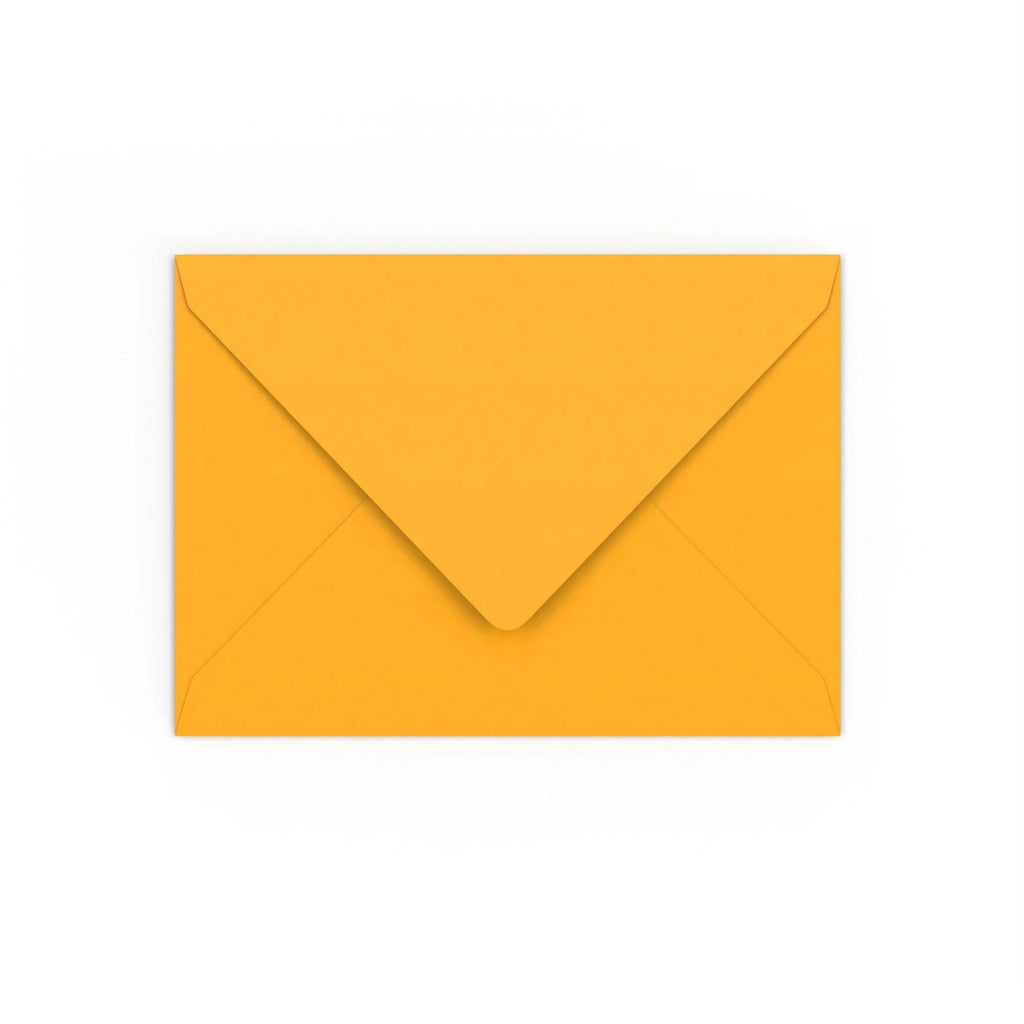 Dark Yellow Gummed V-Flap 120gsm Envelope (133 x 184mm)