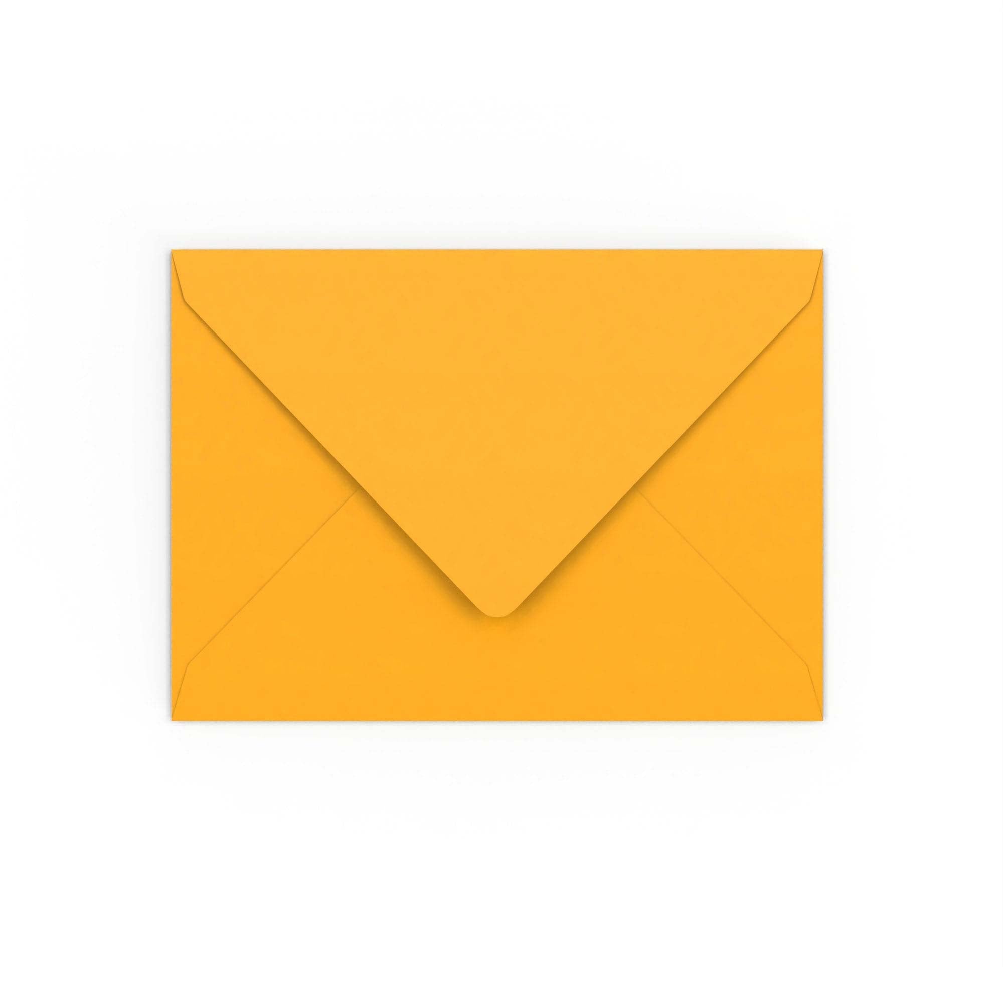Dark Yellow Gummed V-Flap 120gsm Envelope (133 x 184mm)