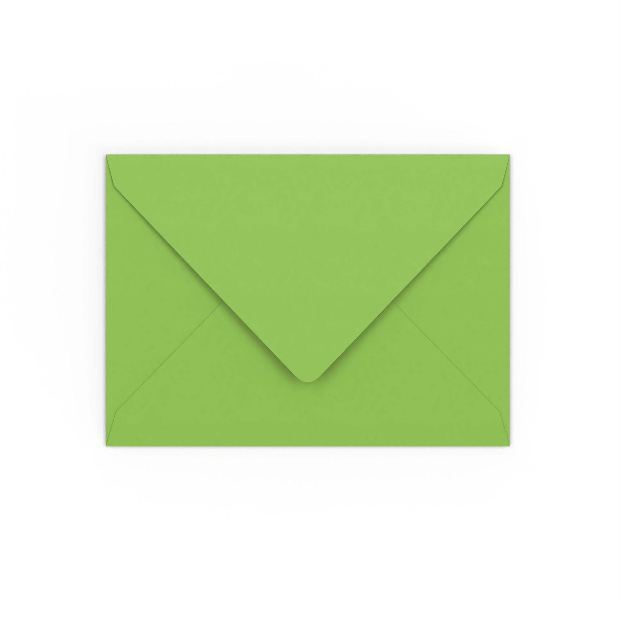 Mid Green Gummed V-Flap 120gsm Envelope (133 x 184mm)