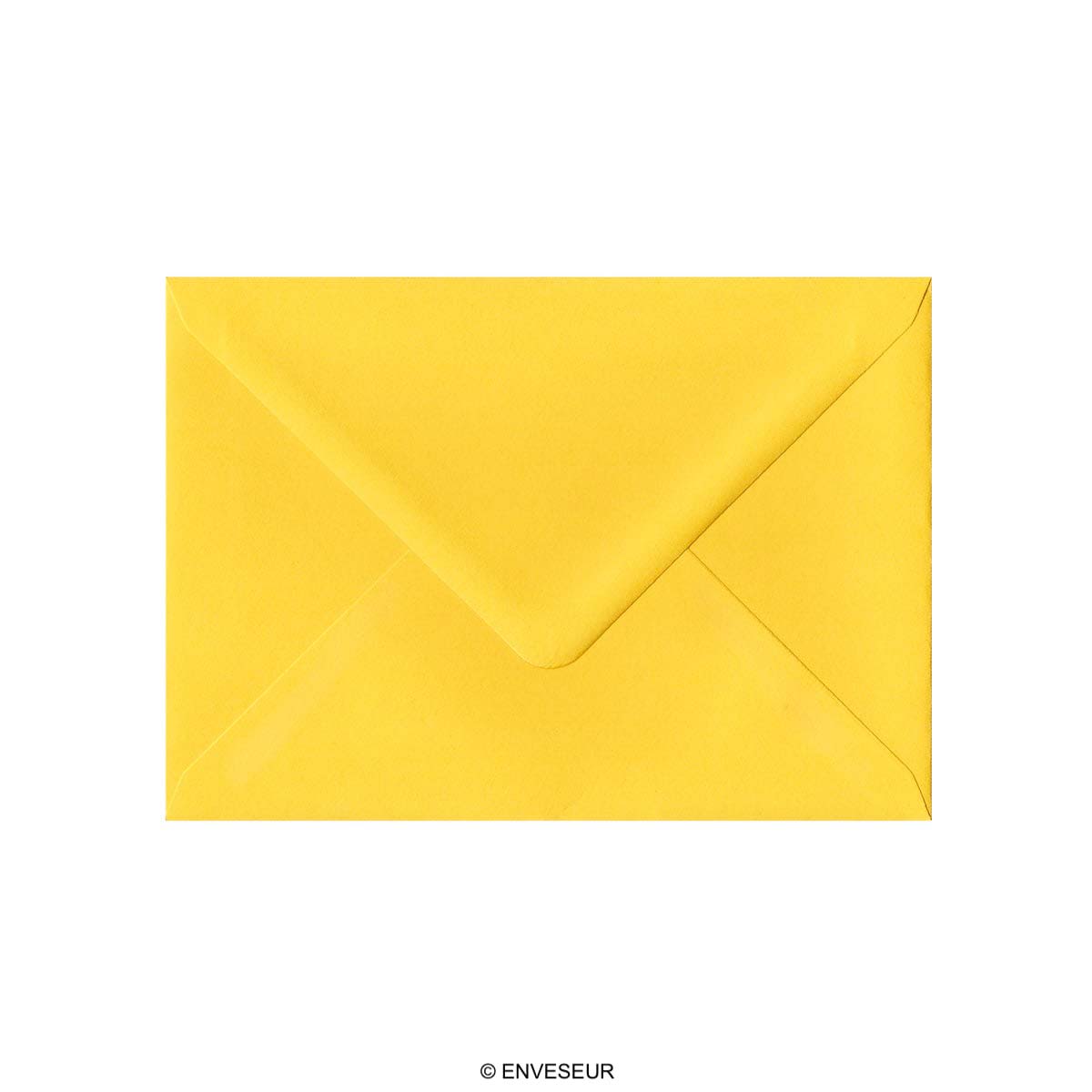 Mid Yellow Gummed V-Flap 120gsm Envelope (133 x 184mm)
