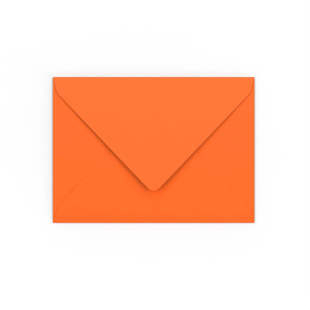 Orange Gummed V-Flap 120gsm Envelope (133 x 184mm)