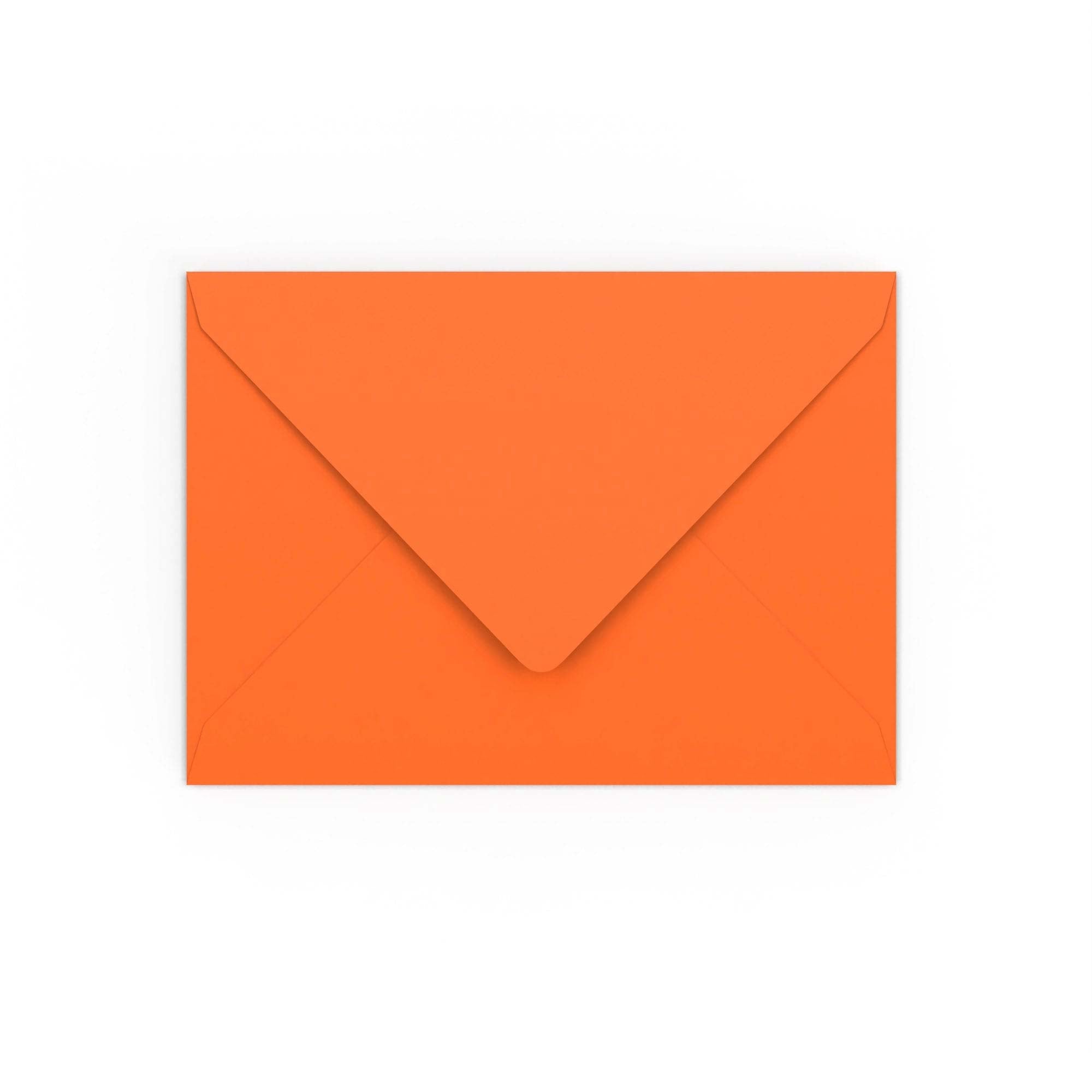 Orange Gummed V-Flap 120gsm Envelope (133 x 184mm)