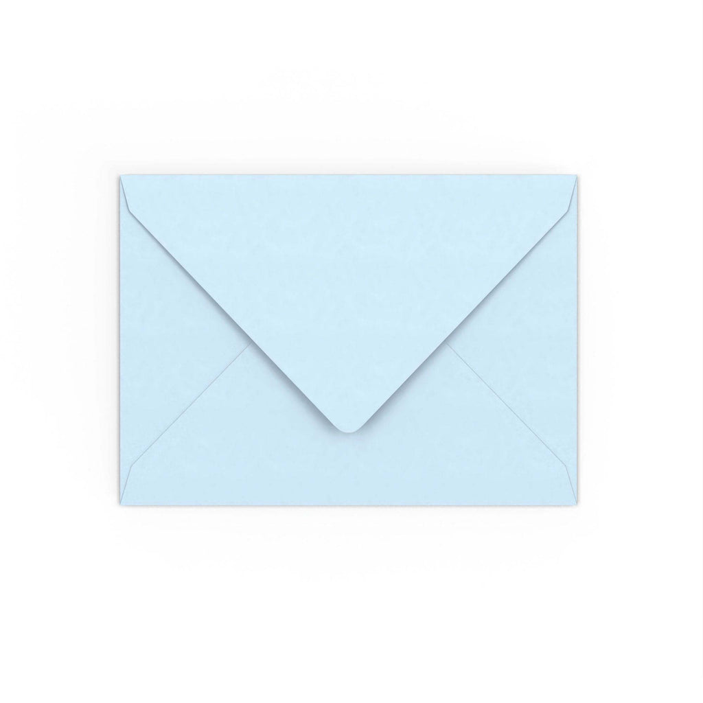 Pale Blue Gummed V-Flap 120gsm Envelope (133 x 184mm)