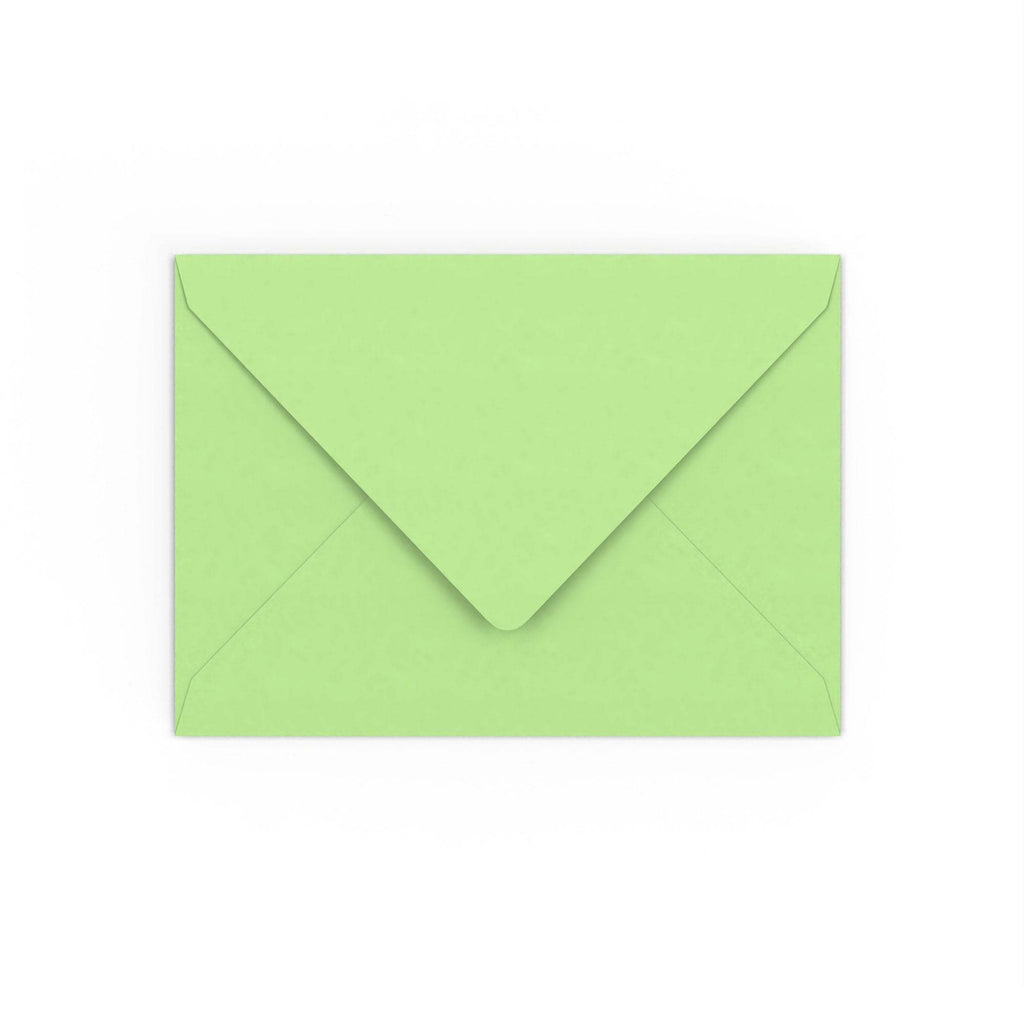 Pale Green Gummed V-Flap 120gsm Envelope (133 x 184mm)