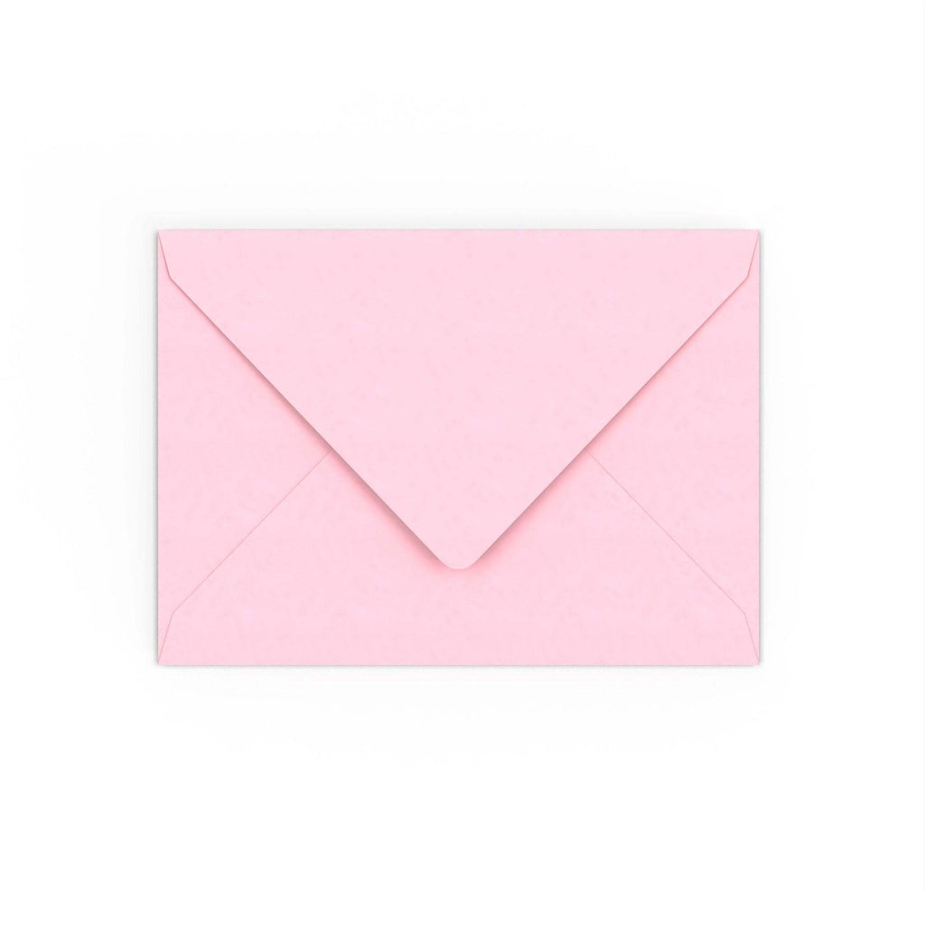 Pale Pink Gummed V-Flap 120gsm Envelope (133 x 184mm)