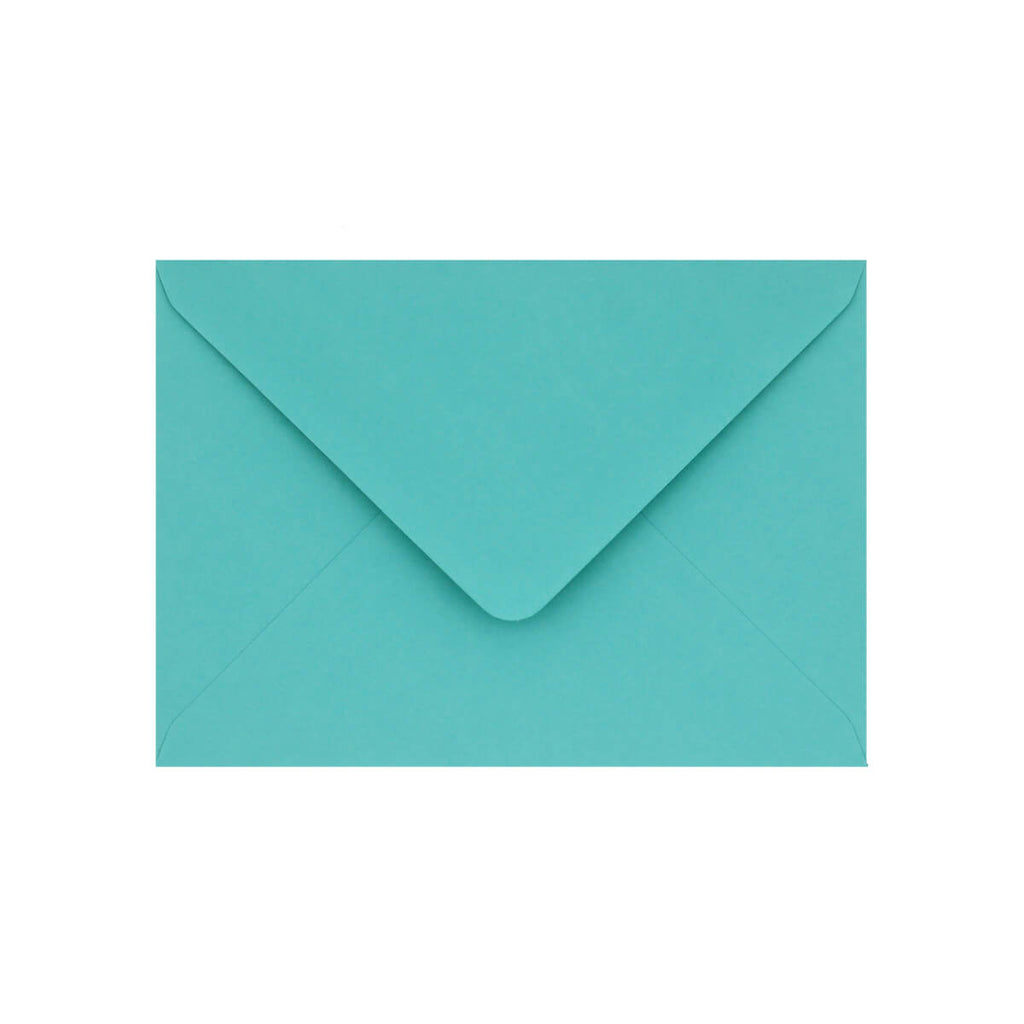 Robin Egg Blue Gummed V-Flap 120gsm Envelope (133 x 184mm)