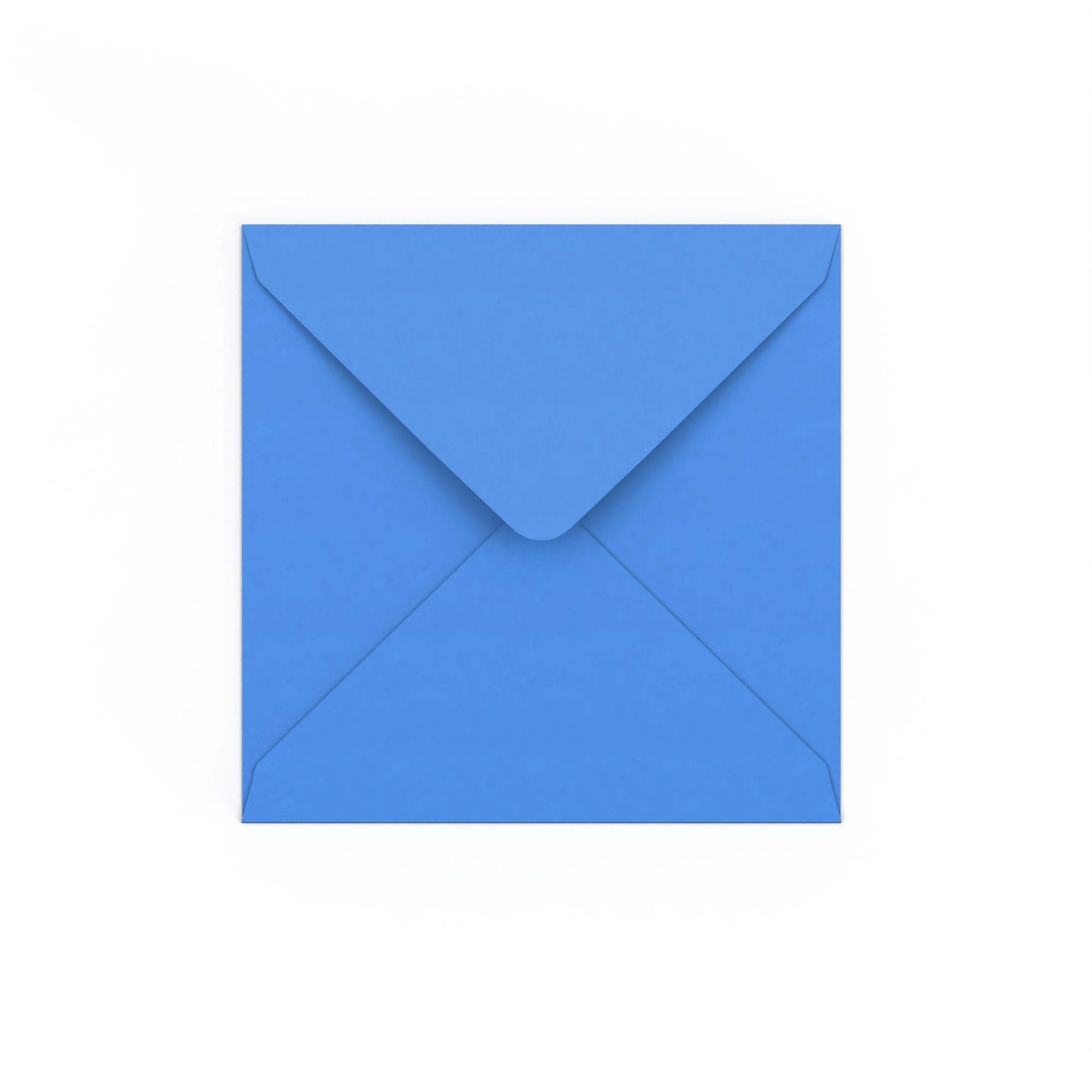Bright Blue Gummed V-Flap 120gsm Envelope (140 x 140mm)