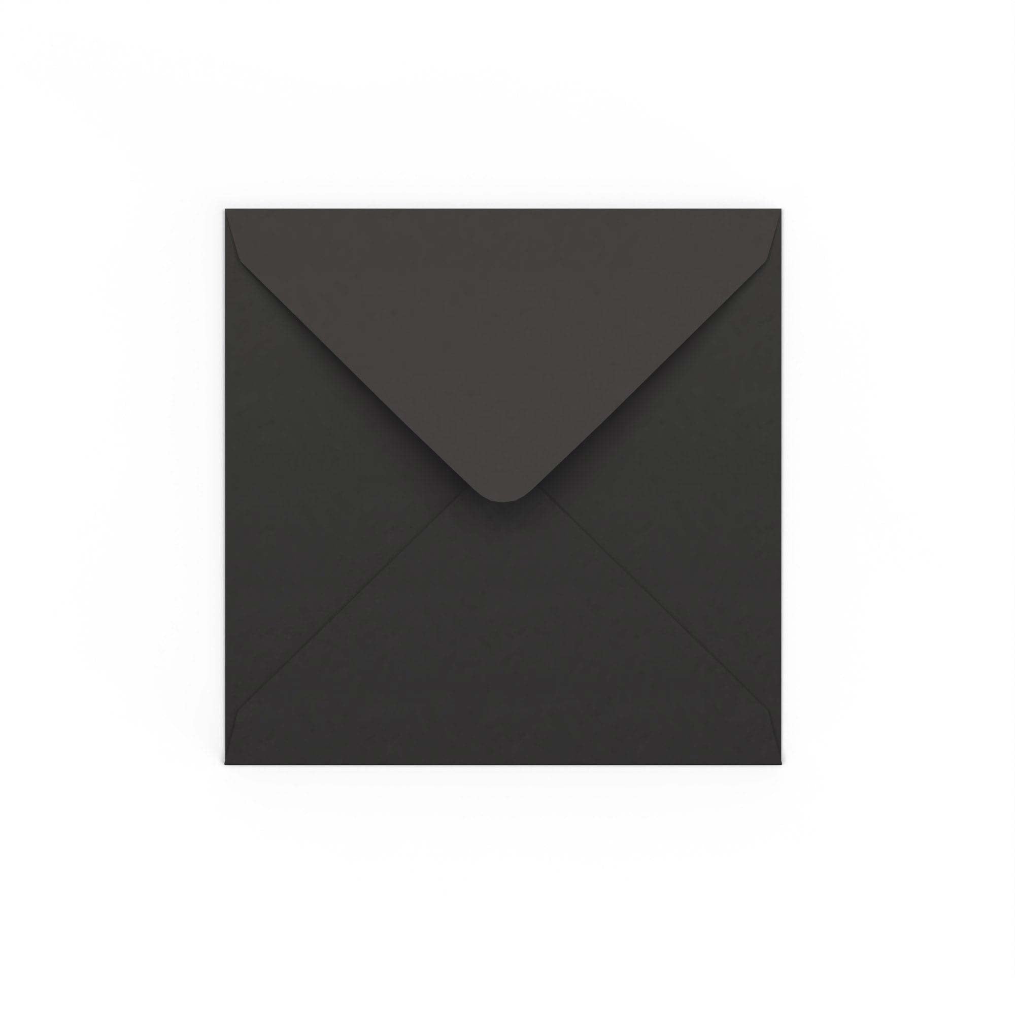 Black Gummed V-Flap 120gsm Envelope (140 x 140mm)