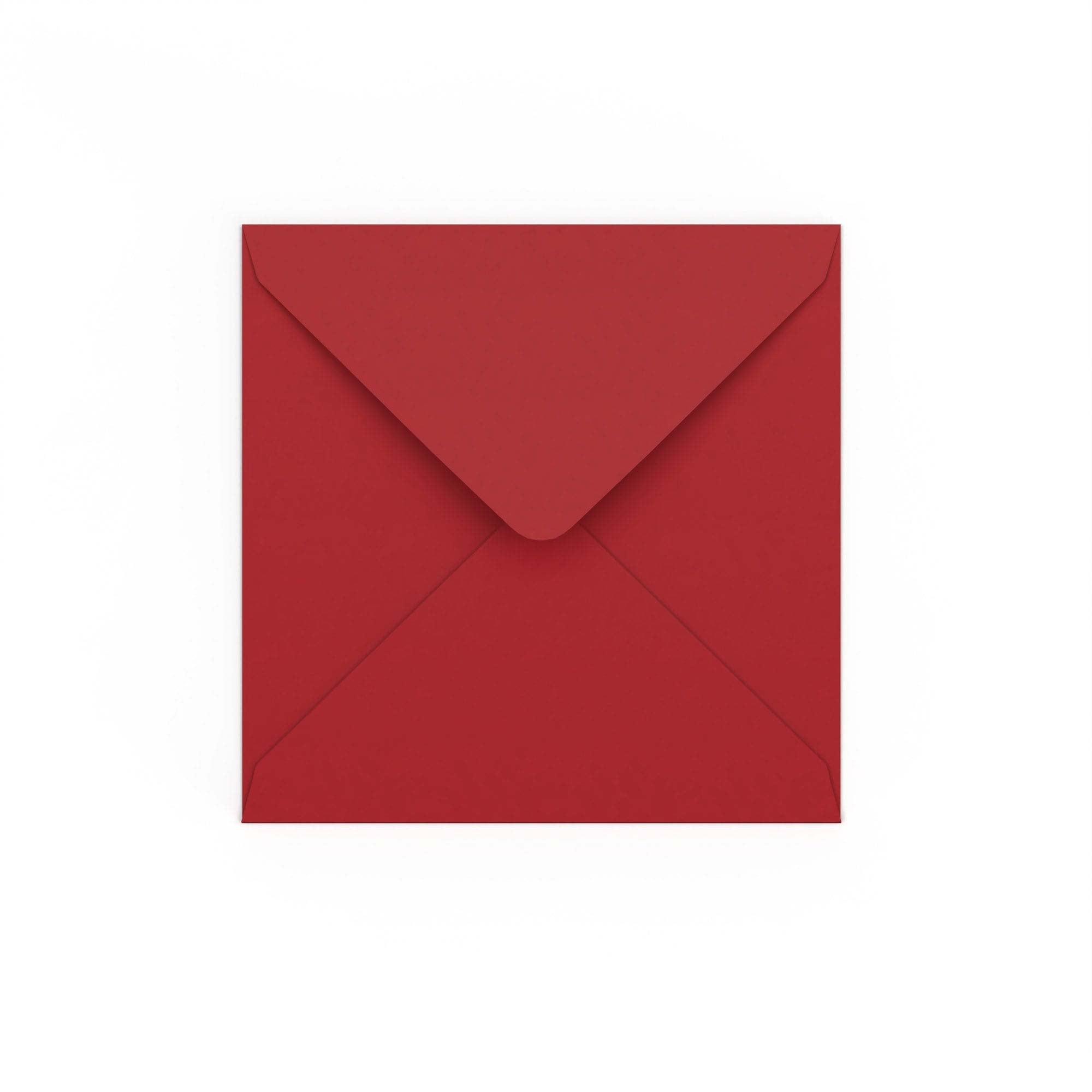 Dark Red Gummed V-Flap 120gsm Envelope (140 x 140mm)