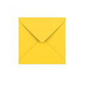 Mid Yellow Gummed V-Flap 120gsm Envelope (140 x 140mm)