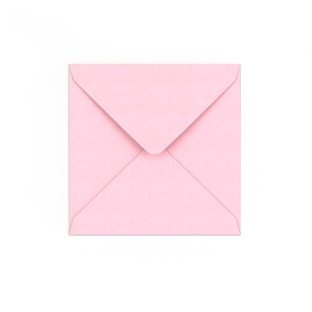 Pink Gummed V-Flap 120gsm Envelope (140 x 140mm)